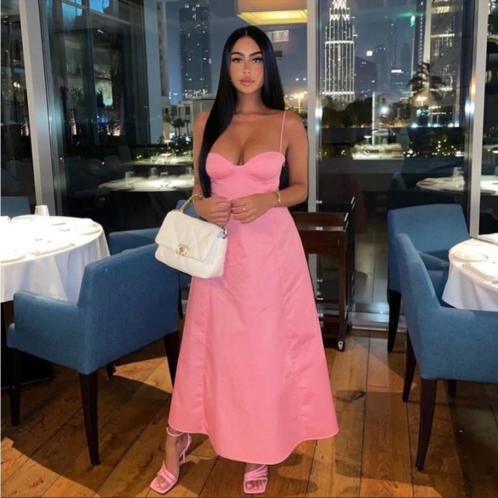 Zara Pink Midi Dress